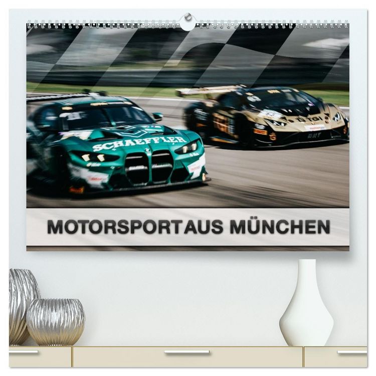 Produktbild: Motorsport aus M&uuml;nchen (hochwertiger Premium Wandkalender 2026 DIN A2 quer), Kunstdruck in Hochglanz