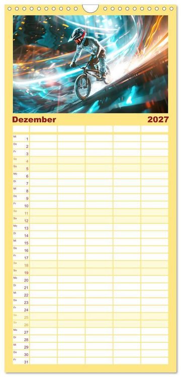 Produktbild: Familienplaner 2027 - Olympia. Anders. mit 5 Spalten (Wandkalender, 21 x 45 cm) CALVENDO