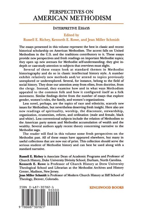 Produktbild: Perspectives on American Methodism