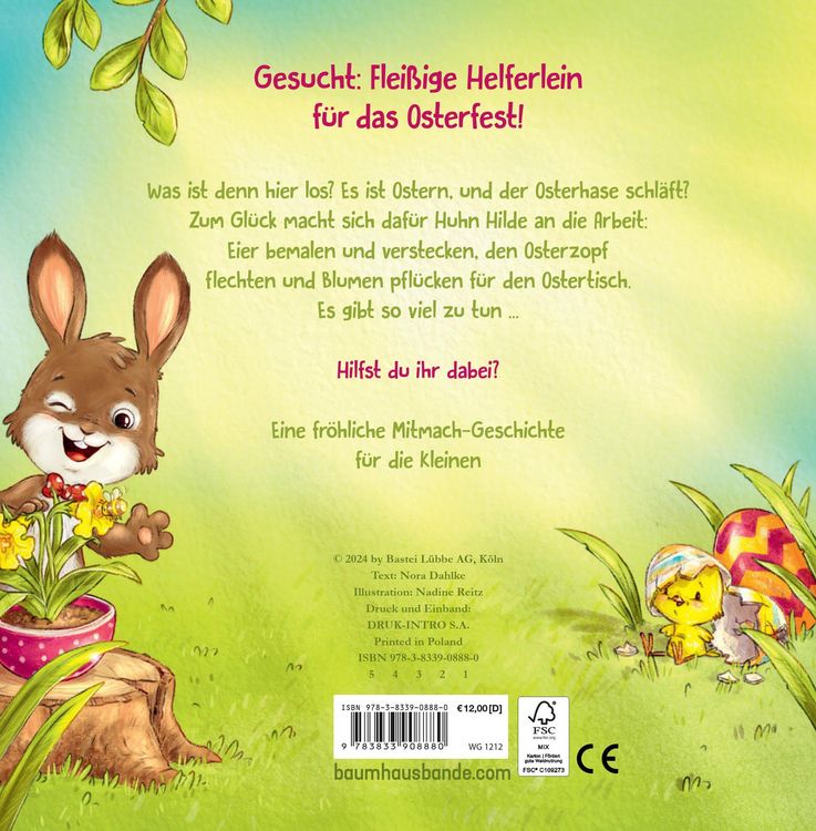 Produktbild: Hilde hilft dem Osterhasen (Pappbilderbuch)