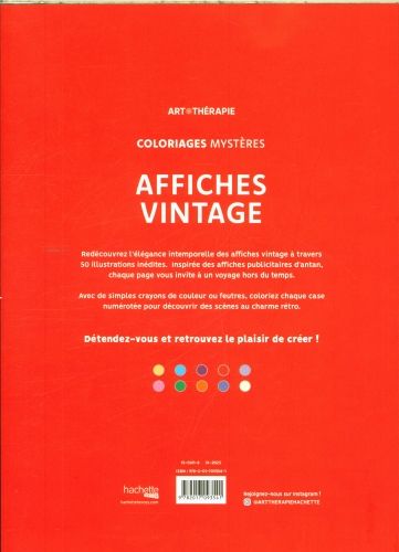 Produktbild: Affiches vintage : coloriez les chiffres et d&eacute;couvrez l'image !