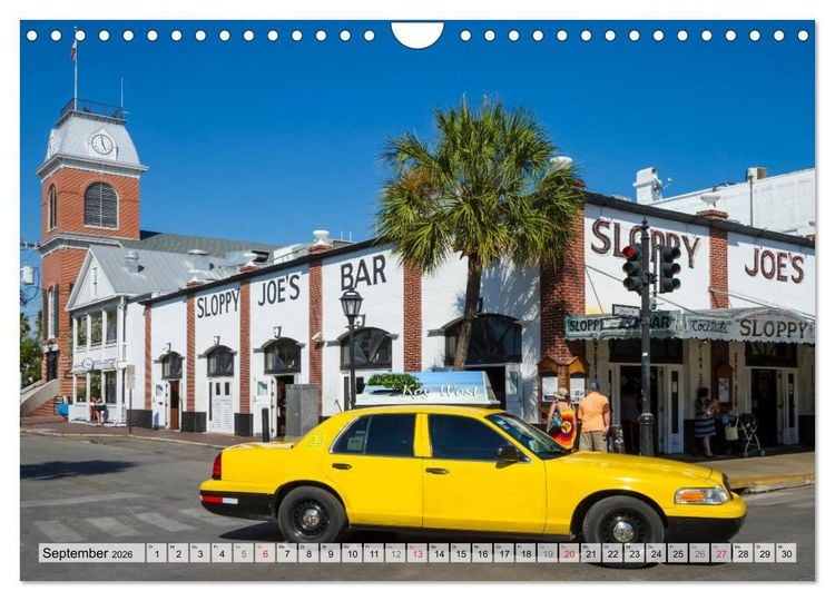Produktbild: FLORIDA KEYS UND KEY WEST Malerische Reiseroute (Wandkalender 2026 DIN A4 quer), CALVENDO Monatskalender
