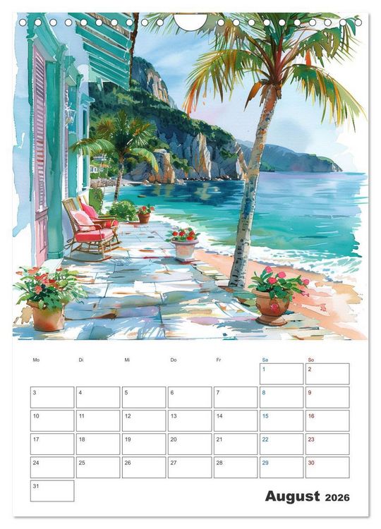 Produktbild: Sand zwischen den Zehen (Wandkalender 2026 DIN A4 hoch), CALVENDO Monatskalender