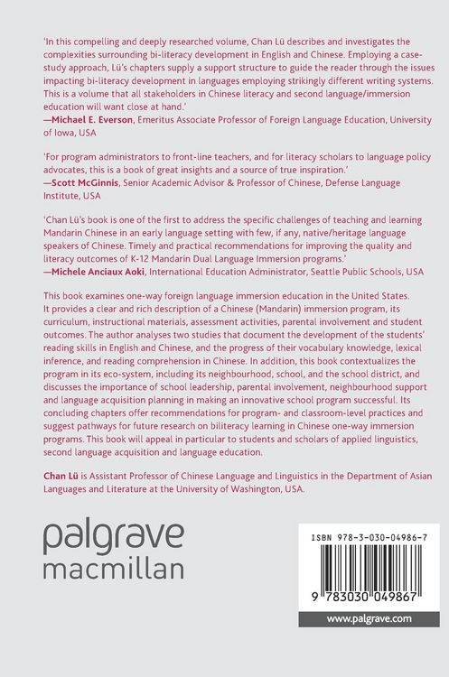 Produktbild: Chinese Literacy Learning in an Immersion Program