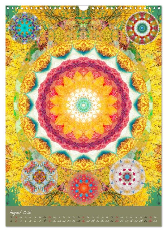 Produktbild: BLUMEN MANDALAS (Wandkalender 2026 DIN A3 hoch), CALVENDO Monatskalender