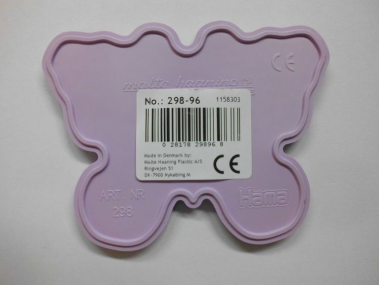 Produktbild: HAMA Stiftplatten Schmetterling, Farbe: Pastellflieder