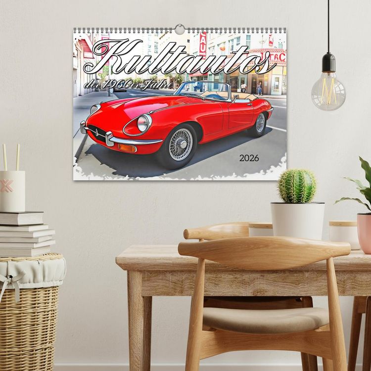 Produktbild: Kultautos der 1960er Jahre (Wandkalender 2026 DIN A3 quer), CALVENDO Monatskalender
