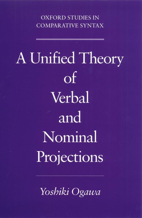 Produktbild: A Unified Theory of Verbal and Nominal Projections