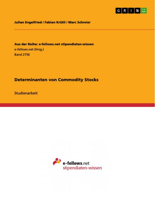 Produktbild: Determinanten von Commodity Stocks
