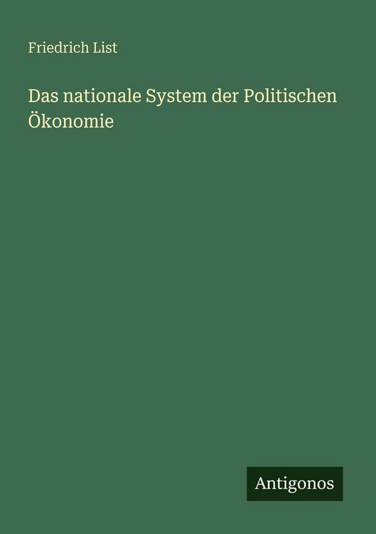 Produktbild: Das nationale System der Politischen &Ouml;konomie