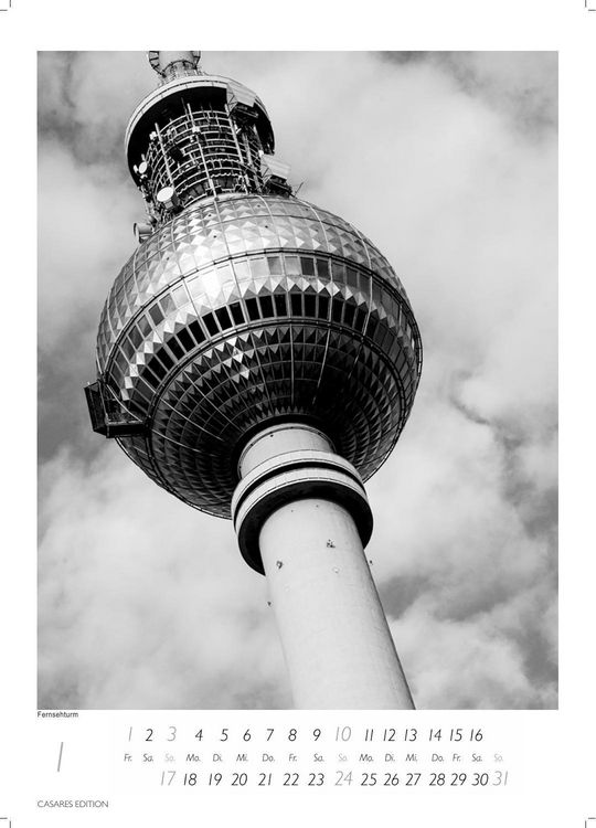 Produktbild: Berlin schwarz-weiss Kalender 2027 &ndash; Wandkalender | Fotokalender Deutschland 59x42cm Grosses Format - Eleganter Schwarz-Wei&szlig;-Print mit beeindruckenden Berlin-Motiven