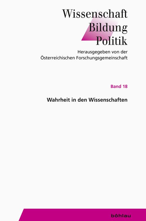 Produktbild: Wahrheit in den Wissenschaften