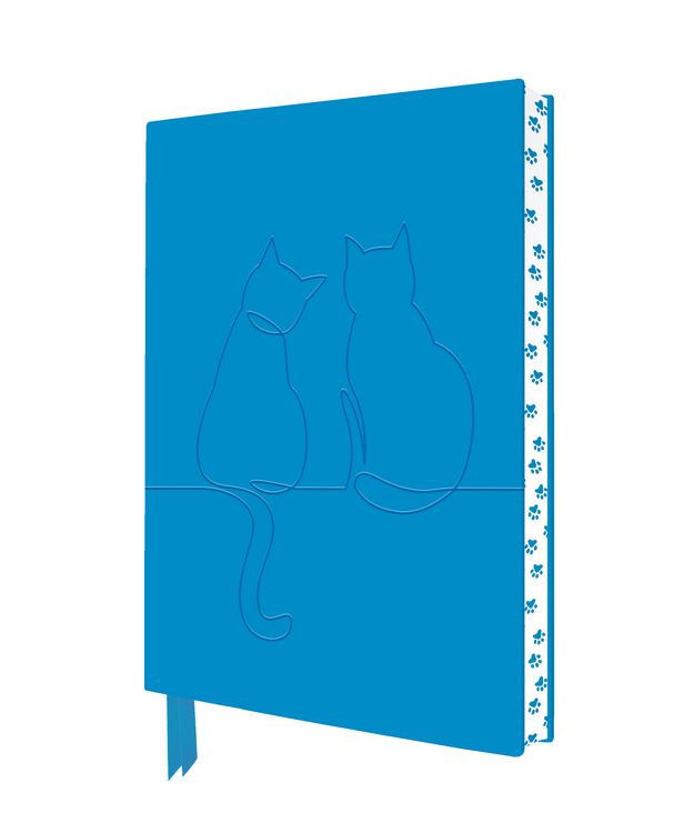 Produktbild: Exquisit Premium Notizbuch DIN A5: Zwei gl&uuml;ckliche Katzen