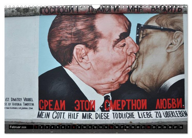 Produktbild: Berlin - Die East Side Gallery (Wandkalender 2026 DIN A3 quer), CALVENDO Monatskalender