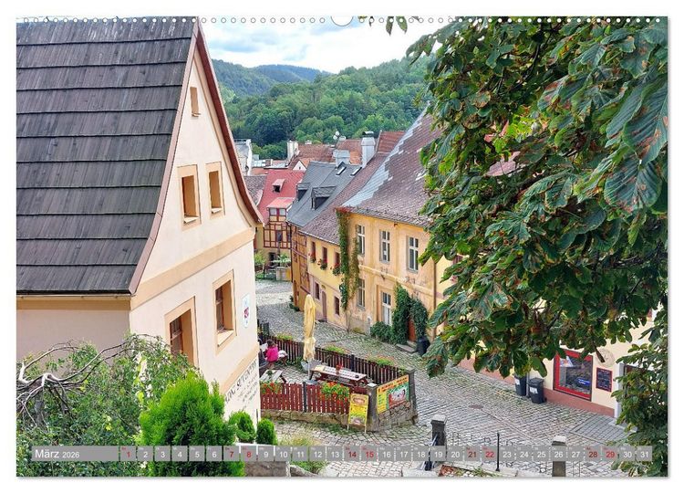 Produktbild: Loket - Das b&ouml;hmische Rothenburg (Wandkalender 2026 DIN A2 quer), CALVENDO Monatskalender