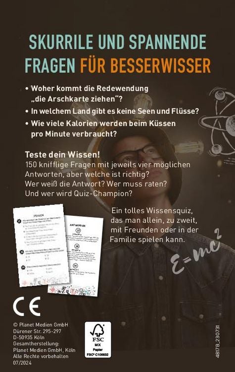 Produktbild: Das Quiz f&uuml;r Besserwisser I ab 10 Jahren
