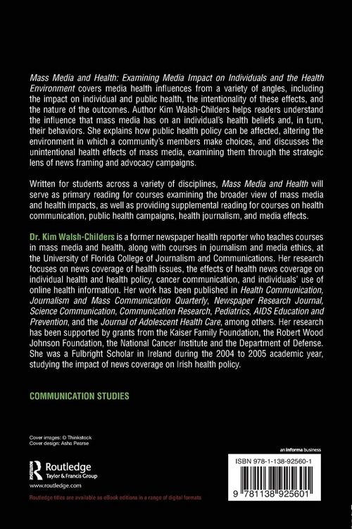 Produktbild: Mass Media and Health