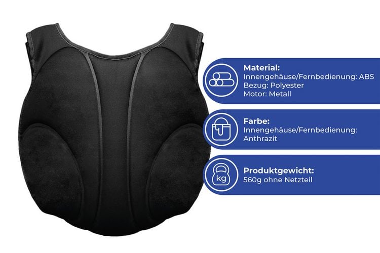 Produktbild: R&uuml;cken- und Nackenmasseur, mobiles R&uuml;cken- & Nackenmassageger&auml;t