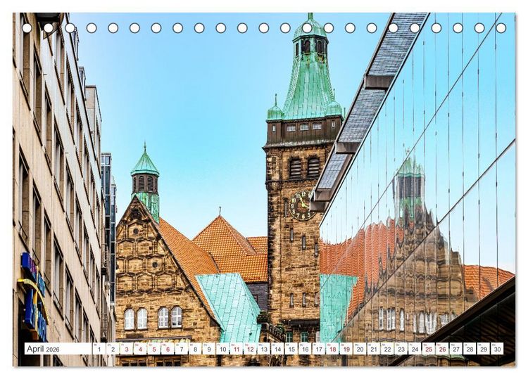 Produktbild: Kulturhauptstadt Chemnitz (Tischkalender 2026 DIN A5 quer), CALVENDO Monatskalender
