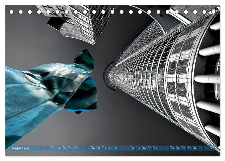 Produktbild: MAINHATTEN architektur kunst (Tischkalender 2026 DIN A5 quer), CALVENDO Monatskalender