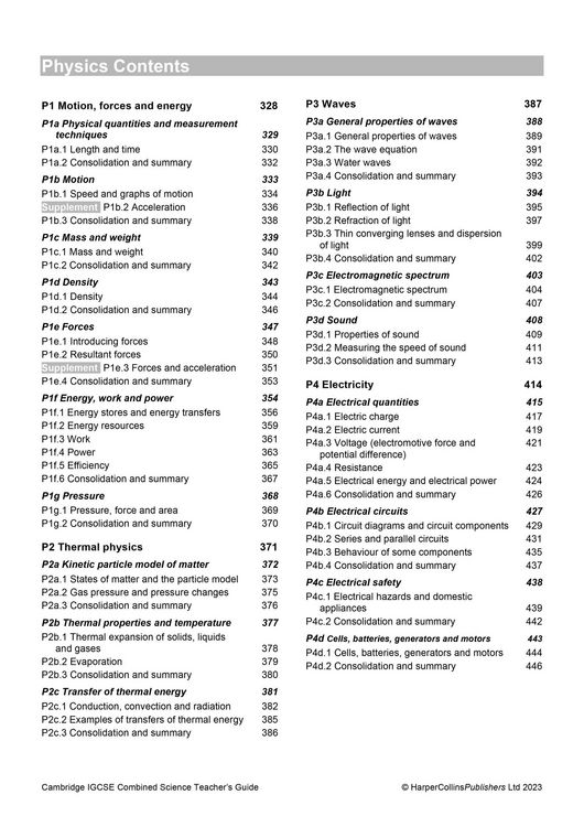 Produktbild: Cambridge Igcse(tm) Combined Science Teacher Guide