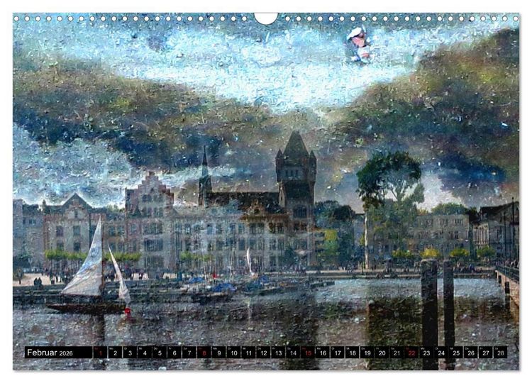 Produktbild: Illusionen in Texturen, Fotokunst (Wandkalender 2026 DIN A3 quer), CALVENDO Monatskalender