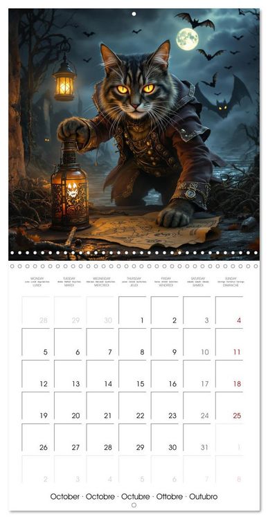 Produktbild: Pirate Cats (Wall Calendar 2026 12 &times; 12 Inch) CALVENDO 12 Month Wall Calendar