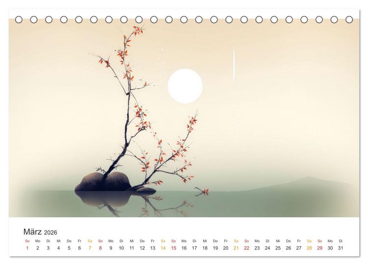 Produktbild: Japan - Kunst der Traditionen (Tischkalender 2026 DIN A5 quer), CALVENDO Monatskalender