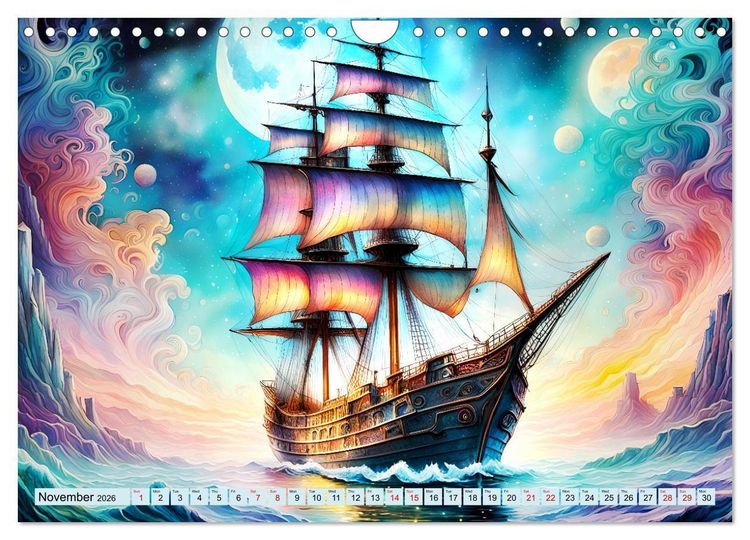 Produktbild: Sail of eternity (Wall Calendar 2026 DIN A4 landscape), CALVENDO 12 Month Wall Calendar