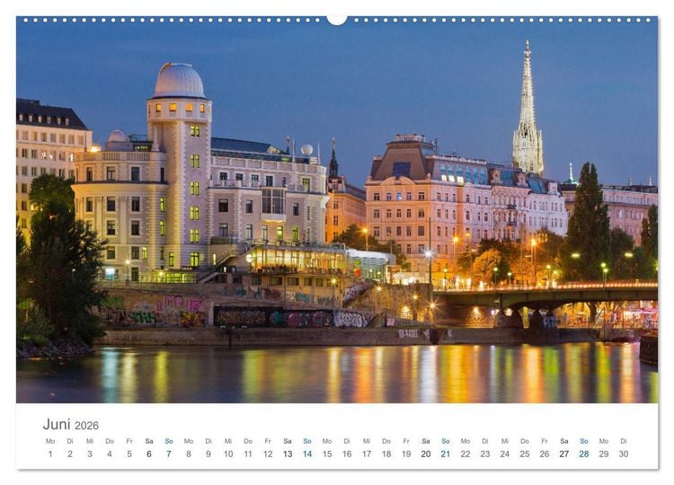 Produktbild: Traumhaftes Wien 2026 (hochwertiger Premium Wandkalender 2026 DIN A2 quer), Kunstdruck in Hochglanz