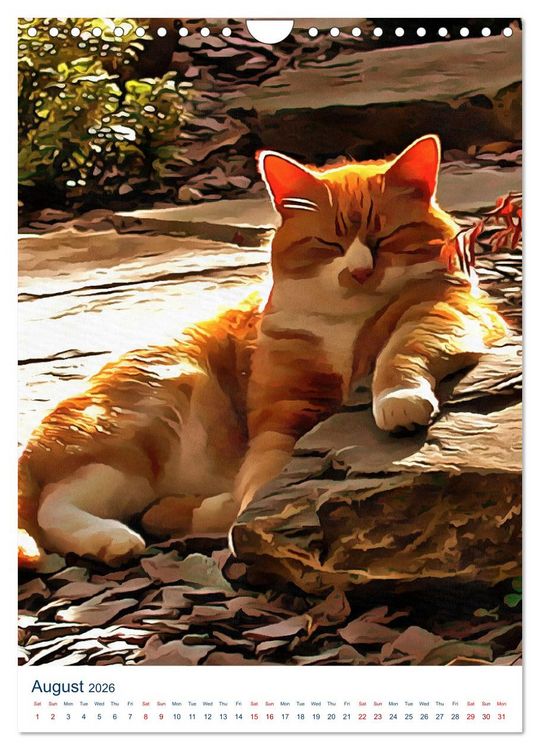 Produktbild: Umbrian Cats (Wall Calendar 2026 DIN A4 portrait), CALVENDO 12 Month Wall Calendar