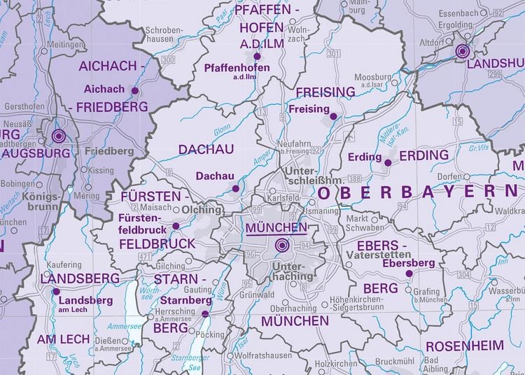 Produktbild: Deutschland auf einen Blick! Politische Karte 1:750 000