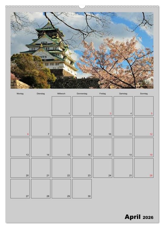 Produktbild: Wundervolles Japan (hochwertiger Premium Wandkalender 2026 DIN A2 hoch), Kunstdruck in Hochglanz