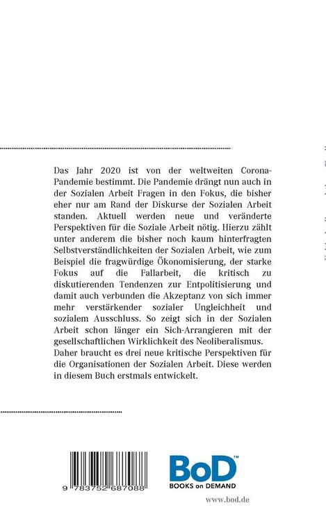 Produktbild: Kritische Perspektiven f&uuml;r die Organisationen der Sozialen Arbeit
