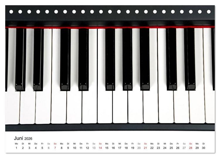 Produktbild: Musik ist mein Leben (Tischkalender 2026 DIN A5 quer), CALVENDO Monatskalender