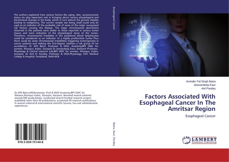 Produktbild: Factors Associated With Esophageal Cancer In The Amritsar Region