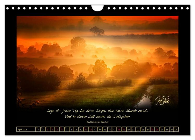 Produktbild: Sonnenmomente und Lebensweisheiten (Wandkalender 2026 DIN A4 quer), CALVENDO Monatskalender