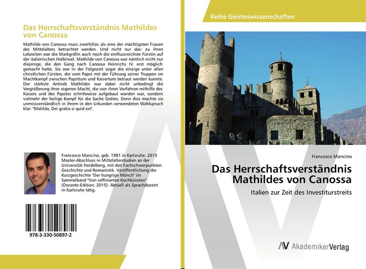 Produktbild: Das Herrschaftsverst&auml;ndnis Mathildes von Canossa