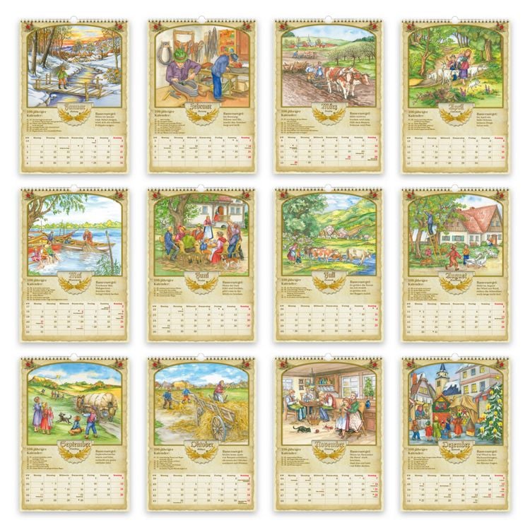 Produktbild: TR&Ouml;TSCH - Gro&szlig;bildkalender Bauernkalender 2027 mit Wetterprognosen Bauernregeln und Ferienterminen