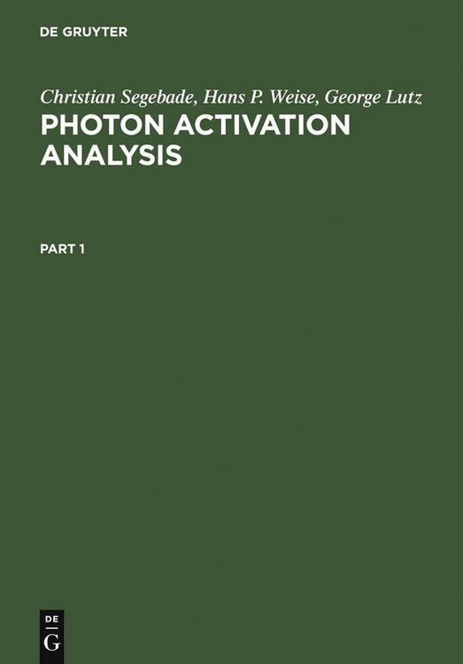 Produktbild: Photon Activation Analysis