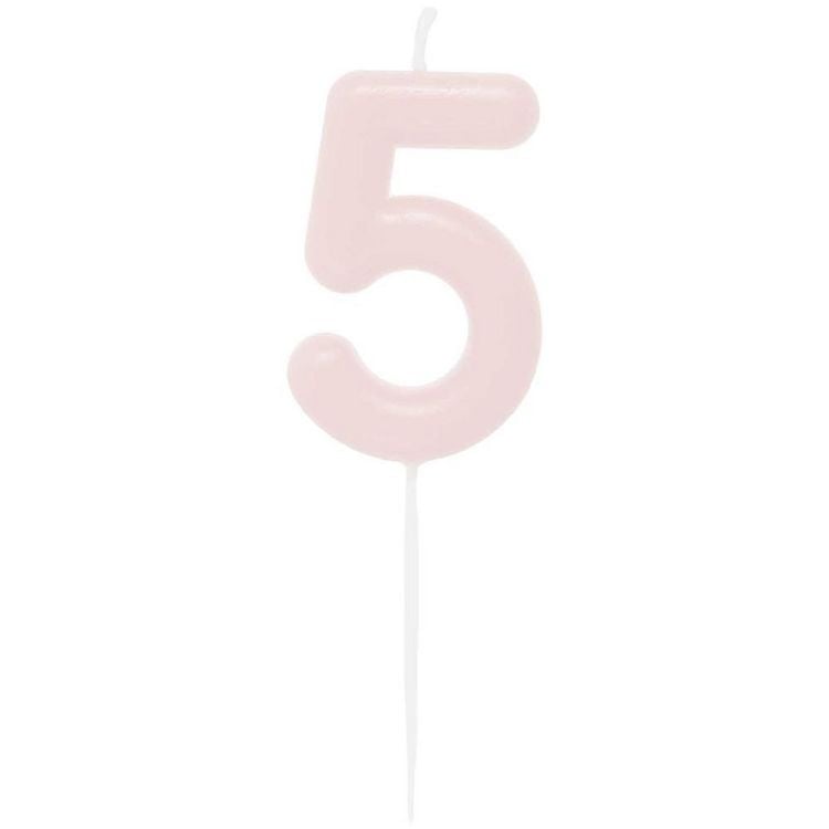 Produktbild: Zahlenkerze 5, Rosa