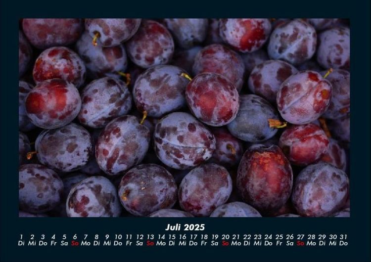 Produktbild: Obstkalender 2025 Fotokalender DIN A4