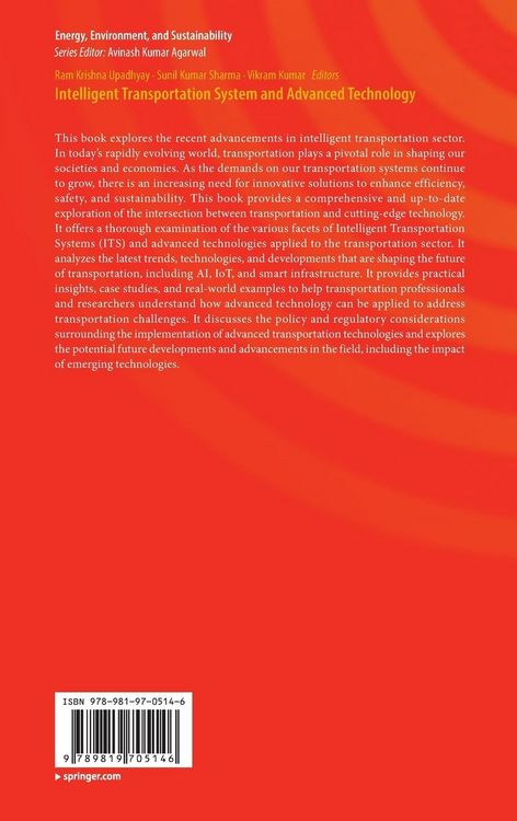 Produktbild: Intelligent Transportation System and Advanced Technology