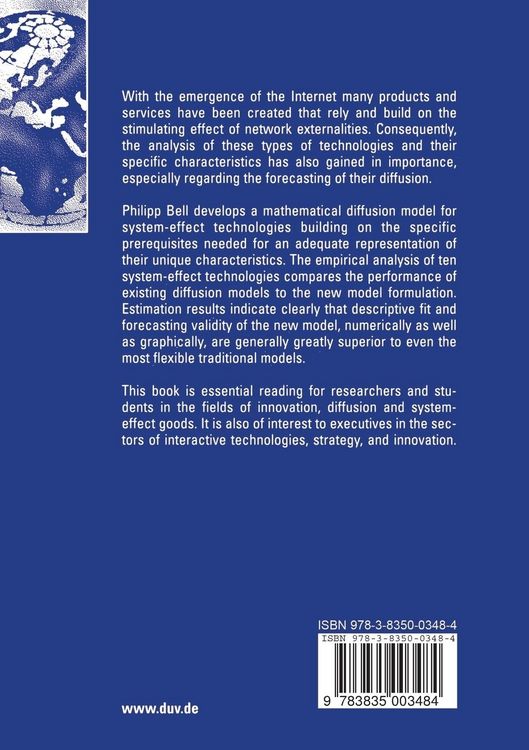 Produktbild: Modeling the Diffusion of System-Effect Technologies