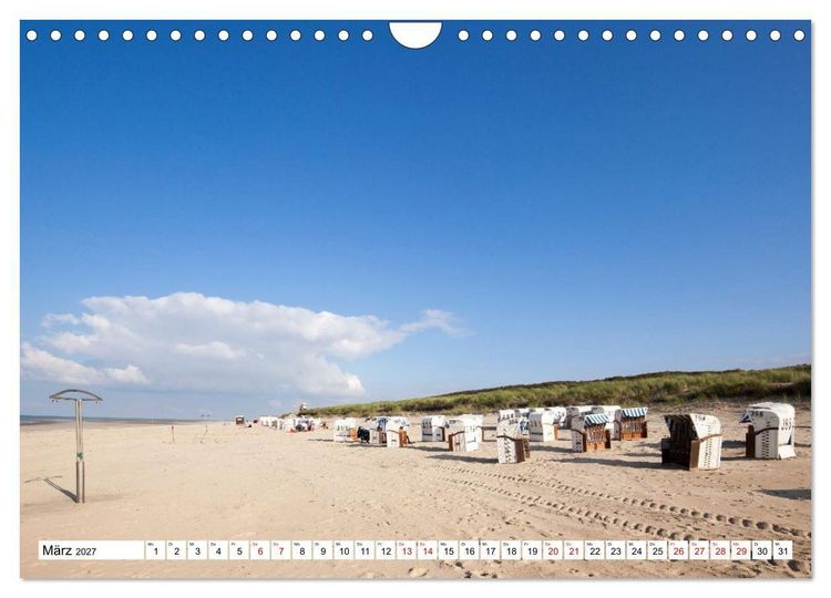 Produktbild: Spiekeroog - Momente einer Reise (Wandkalender 2027 DIN A4 quer), CALVENDO Monatskalender