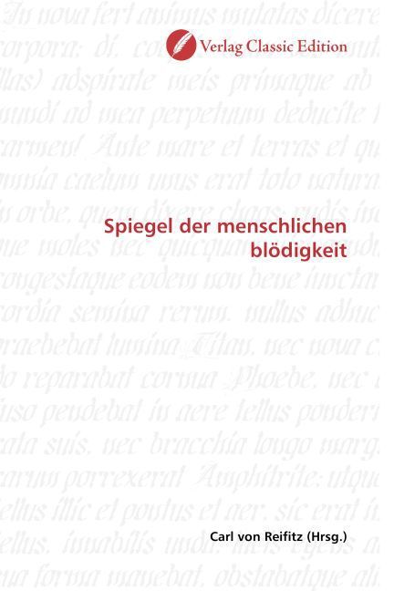 Produktbild: Spiegel der menschlichen bl&ouml;digkeit