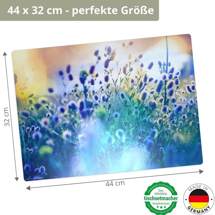 Produktbild: Tischsetmacher Tischsets Blumenwiese, aus hochwertigem Vinyl (4 St&uuml;ck), 44 x 32 cm