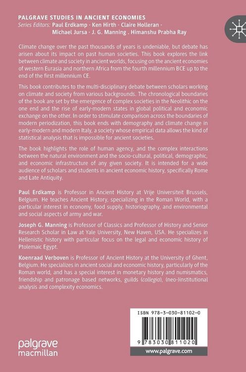 Produktbild: Climate Change and Ancient Societies in Europe and the Near East