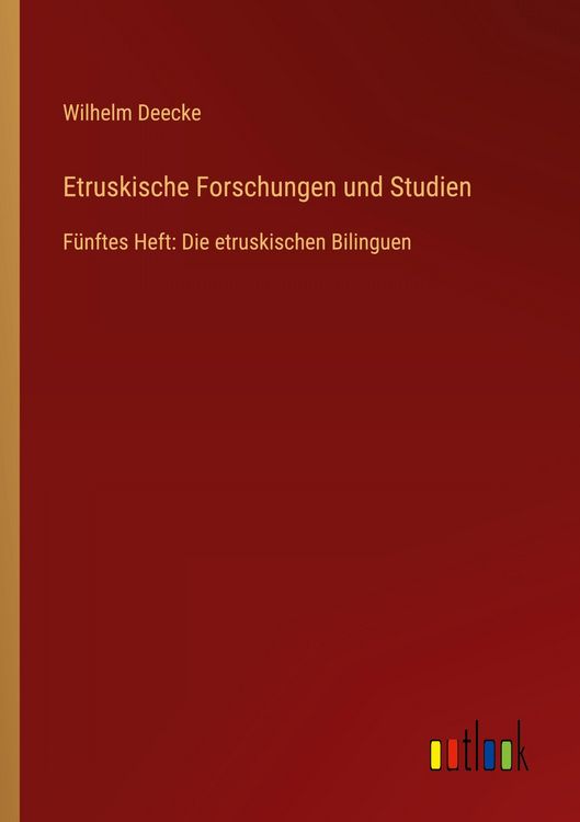 Produktbild: Etruskische Forschungen und Studien