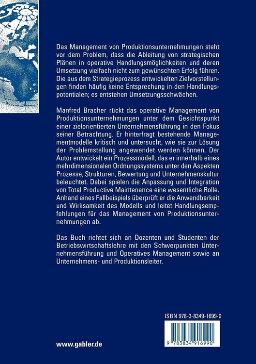 Produktbild: Das operative Management von Produktionsunternehmungen